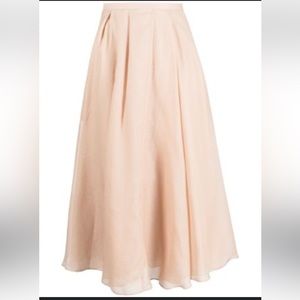 Stunning!!!! Rochas A-line pleated midi skirt.